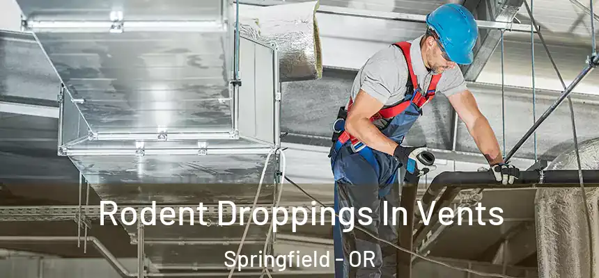 Rodent Droppings In Vents Springfield - OR